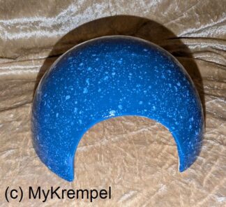 Iglu 15 cm blau Sprenkelglasur - Sonderpreis