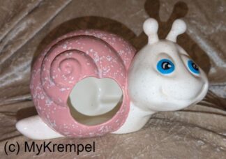 Versteck niedliche Schnecke - rosa Kristallglasur